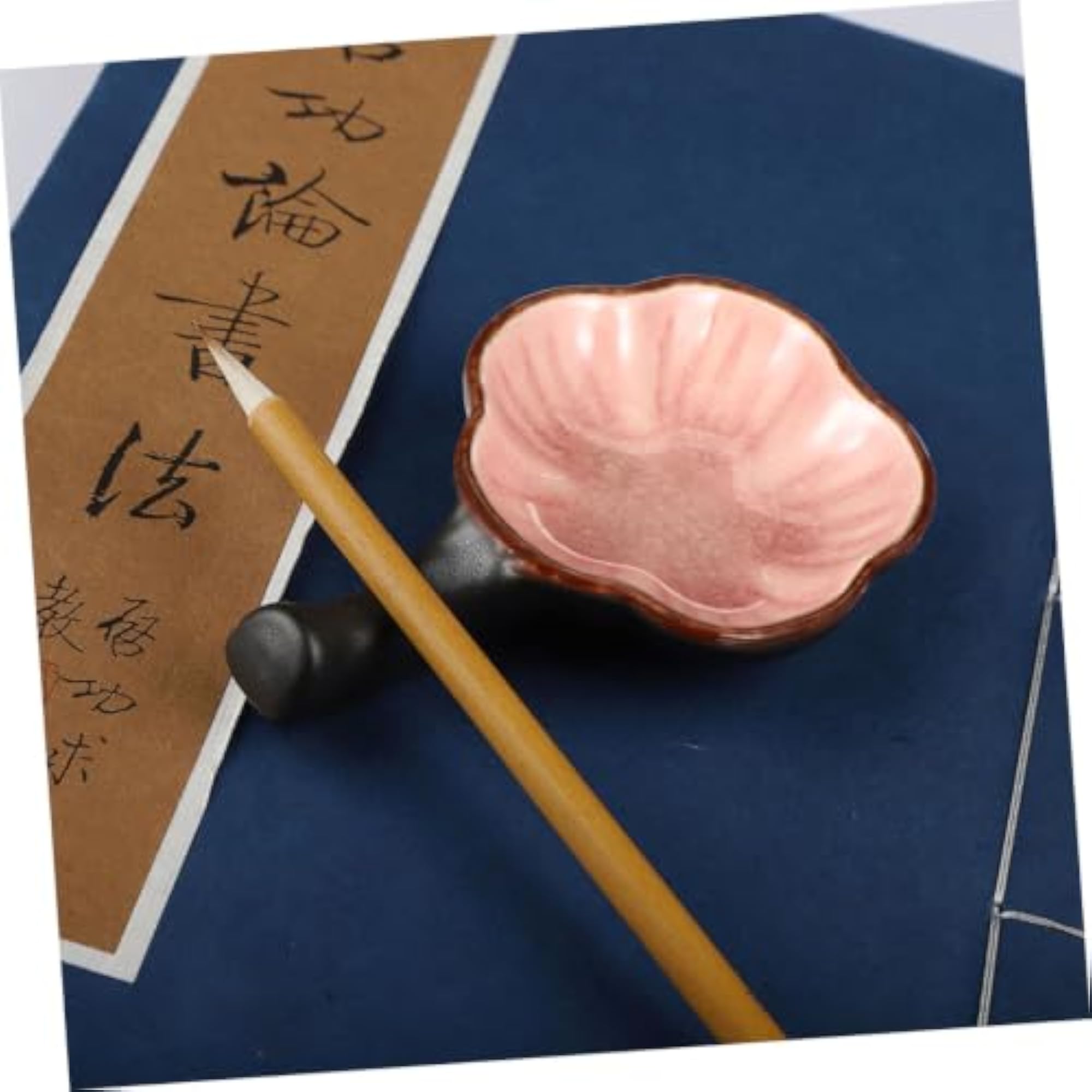 2pcs Water Plate Ink Plate Pen Holder Ceramics